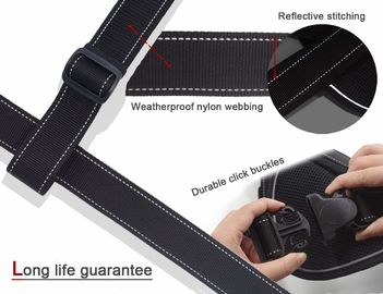 Heavy Duty Nylon Dog Harness Soft Padded With Special Extended Integrated Short Leash Design