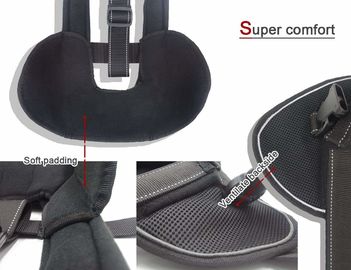 Heavy Duty Nylon Dog Harness Soft Padded With Special Extended Integrated Short Leash Design